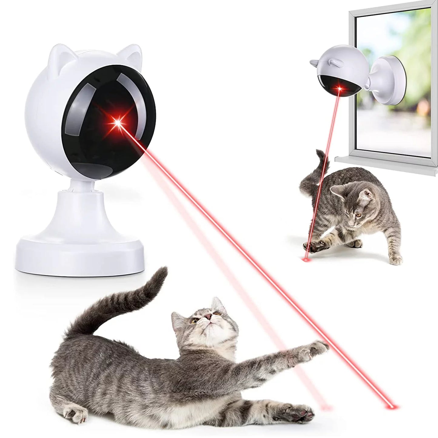 Interactive Automatic Laser Cat Toy - Fun for Indoor Cats and Dogs!