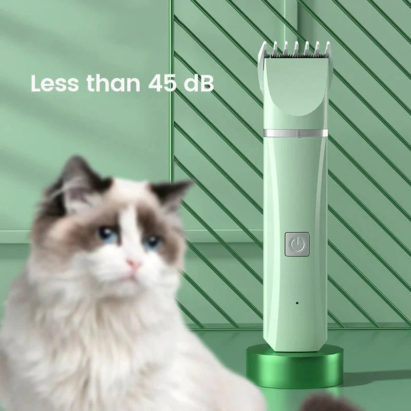 Ultimate 4-in-1 Electric Pet Grooming Kit - Hair Trimmer, Clippers & Nail Grinder for Cats & Dogs