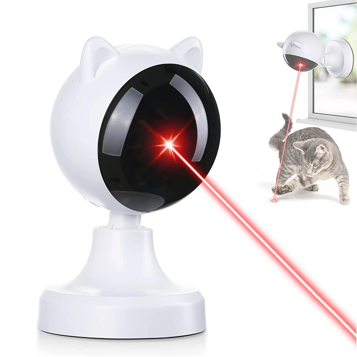 Interactive Automatic Laser Cat Toy - Fun for Indoor Cats and Dogs!
