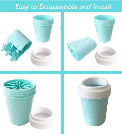 Ultimate Pet Paw Cleaner - Effortless Dog Foot Washer for Muddy Paws, Easy to Assemble & Disassemble!